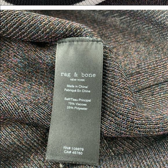 Rag & Bone Priya Tank Black Metallic Sheer - Picture 4 of 7